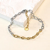304 Stainless Steel Oval Link Chain Bracelets FS-WGC4BBB-02-1