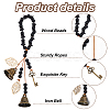 3Pcs Wood Beads Pendant Decoration HJEW-OC00042-4