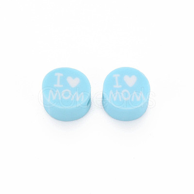Handmade Polymer Clay Beads CLAY-T019-11D-1