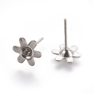 Tarnish Resistant 304 Stainless Steel Ear Stud Components LS-X-STAS-G187-05P-1