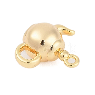 Brass Charms ZIRC-P122-02G-1