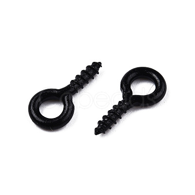 Spray Painted Iron Screw Eye Pin Peg Bails IFIN-N010-002B-1