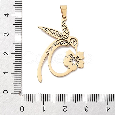 304 Stainless Steel Pendants Ion Plating(IP) LS-STAS-U030-11G-1