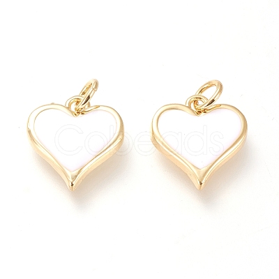 Real 18K Gold Plated Brass Charms KK-L006-019A-1