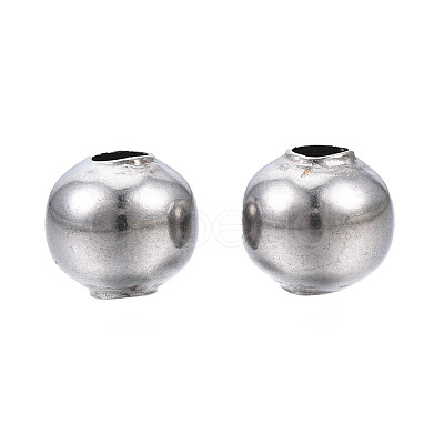 Round 304 Stainless Steel Beads STAS-TAC0004-6mm-P-1