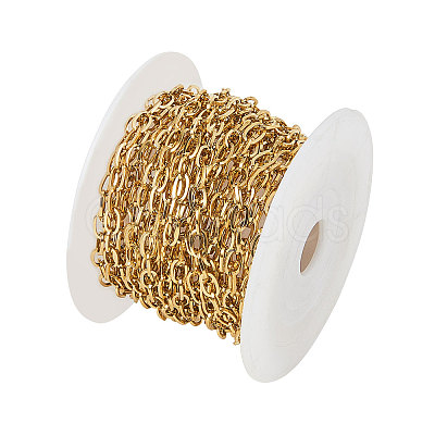 PVD Vacuum Plating 304 Stainless Steel Cable Chains CHS-CJ0001-15G-1