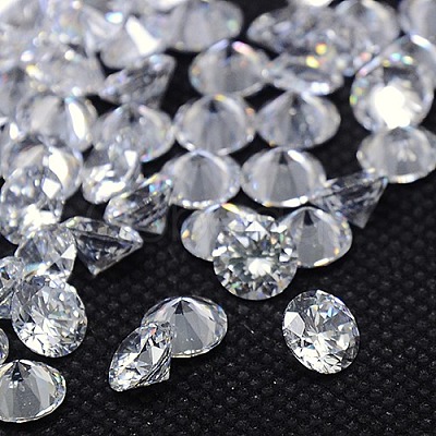 Clear Grade A Diamond Shaped Cubic Zirconia Cabochons X-ZIRC-M002-2.5mm-007-1