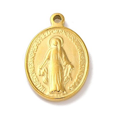 201 Stainless Steel Pendants STAS-Q015-03G-1