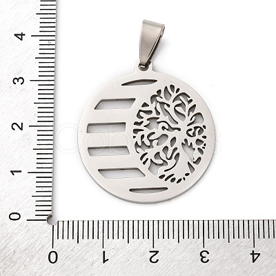 201 Stainless Steel Pendants STAS-V013-08P-1