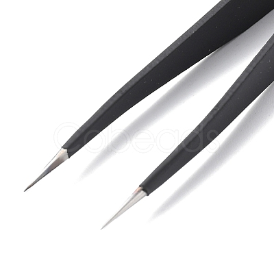 Spray Painted 201 Stainless Steel Beading Tweezers TOOL-G021-05-1