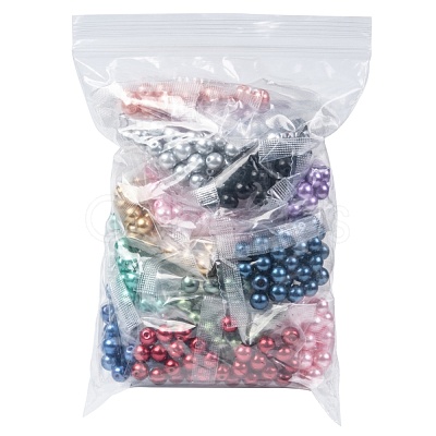 18 Colors Glass Pearl Beads HY-JQ0001-8mm-02-1