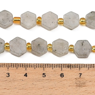 Natural White Labradorite Beads Strands G-F833-B10-01-1