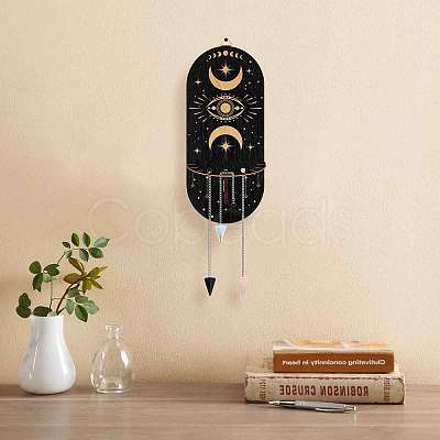 1 Set Hanging Wooden Display Shelf DIY-CP0008-65A-1