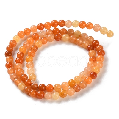 Natural Red Aventurine Beads Strands G-L609-A02-03-1