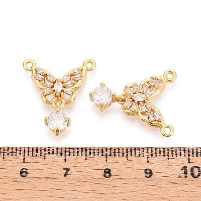 Brass Micro Pave Cubic Zirconia Pendants KK-N263-02G-1
