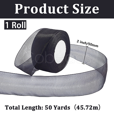 1 Rolls Sheer Organza Ribbon SRIB-CY0001-22C-09-1