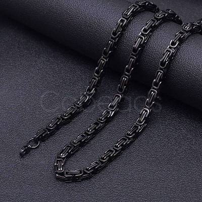 Stainless Steel Byzantine Chains Necklaces for Men FS-WG56795-199-1