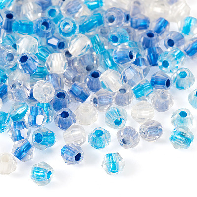 2Bags 200Pcs Transparent Glass Beads GLAA-TA0003-44E-1