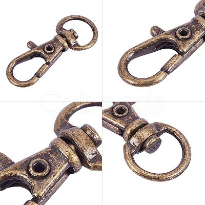 Alloy Swivel Lobster Claw Clasps IFIN-PH0023-17-1