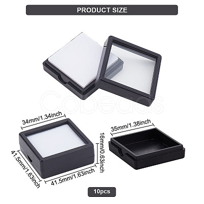 Plastic Jewelry Organizer Box CON-WH0087-77B-1