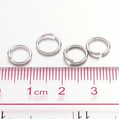 Platinum Color Brass Open Jump Rings X-JRC8mm-NF-1