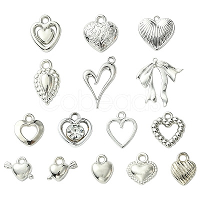 30Pcs 15 Styles Acrylic & Plastic Pendants Sets FIND-YW0004-63-1