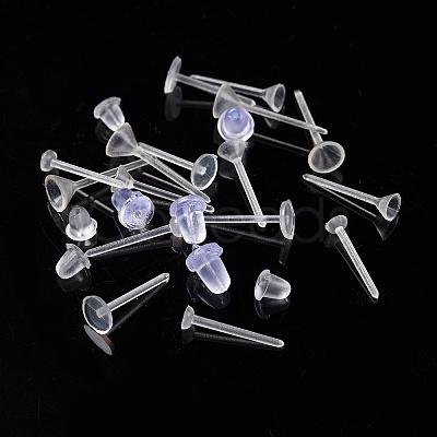 Plastic Stud Earring Findings KY-PH0007-25-1