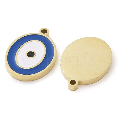 Ion Plating(IP) 304 Stainless Steel Enamel Pendants STAS-U032-02G-1