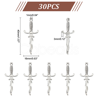 30Pcs Tibetan Style Alloy Connector Charms TIBEP-UN0001-09-1