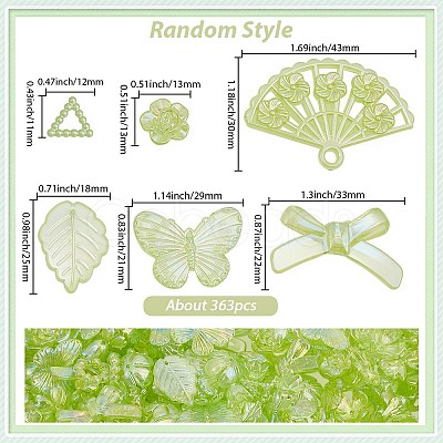 200g Transparent Acrylic Beads OACR-SP0001-86D-1