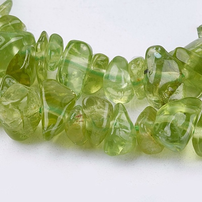 Natural Peridot Beads Strands X-G-J119-04-1