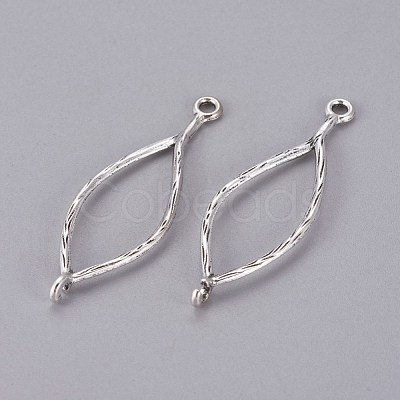 Tibetan Style Oval Links connectors TIBEP-A10954-AS-LF-1
