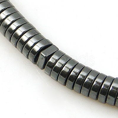 Non-magnetic Synthetic Hematite Beads Strands G-E165-3x1mm-1-1