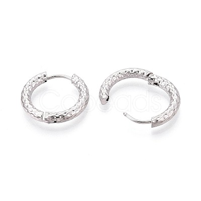 304 Stainless Steel Hoop Earrings STAS-T074-51P-1