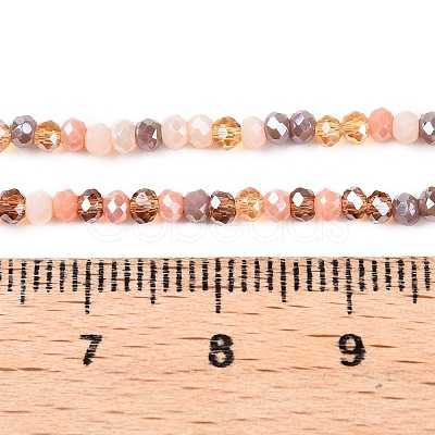 Electroplate Glass Beads Strands GLAA-T023-A16-05-1