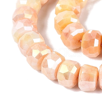 Anti-Tarnish Electroplate Glass Beads Strands GLAA-T025-10mm-11D-1