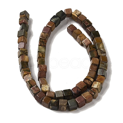 Natural Picasso Jasper Beads Strands G-Q161-C01-02-1