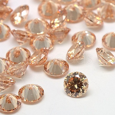 Cubic Zirconia Cabochons ZIRC-M002-4mm-3A-1