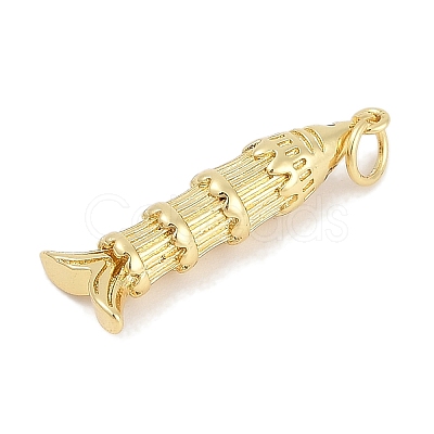 Brass Micro Pave Cubic Zirconia Pendants KK-Q028-69G-02-1