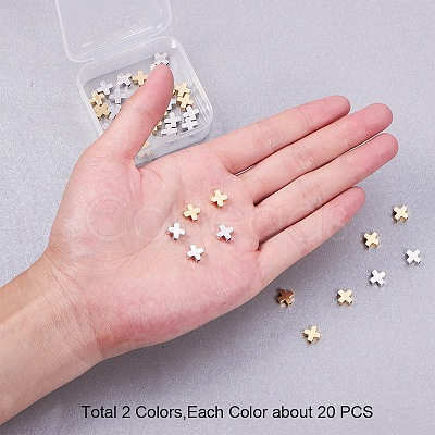 PandaHall Elite Brass Beads KK-PH0034-73-WH-1