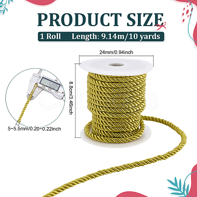 10 Yards 3-Ply Round Twist Polyester Cords OCOR-PH0006-69A-1