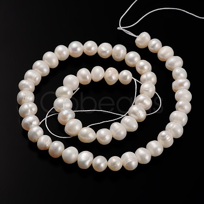 Natural Cultured Freshwater Pearl Beads Strands PEAR-E002-28-01-1