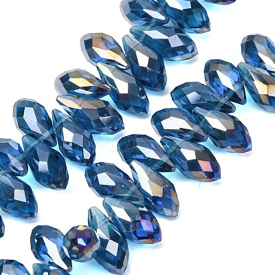 Electroplate Glass Beads Strands EGLA-J068-AB08-1