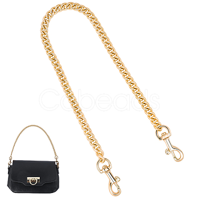 1Pc Alloy Twisted Bag Chains with Clasps PURS-CN0001-10-1