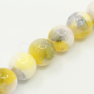Natural Persian Jade Beads Strands G-D434-6mm-26-1