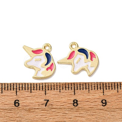 Alloy Enamel Charms FIND-H051-11G-1
