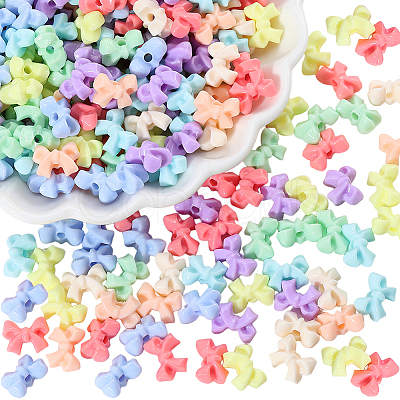 500Pcs Opaque Acrylic Beads SACR-PA0001-21B-1