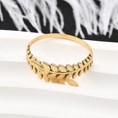 304 Stainless Steel Adjustable Open Cuff Rings for Women RJEW-U062-01B-G-1