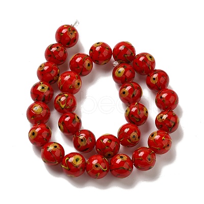 Handmade Lampwork Beads Strands LAMP-G162-08B-05-1