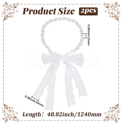 2Pcs Plastic Bead Snow Boot Decoration FIND-GF0009-08B-1